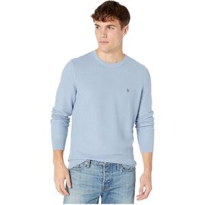 Original Penguin Men's Tuck Stitch Sweater in Faded Denim